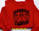 Cardinals Cheer Bow Svg Png Design Cricut Files