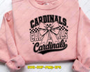 Cardinals Cheer Bow Svg Png Design Cricut Files