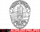 Chula Vista Police Officer Badge
