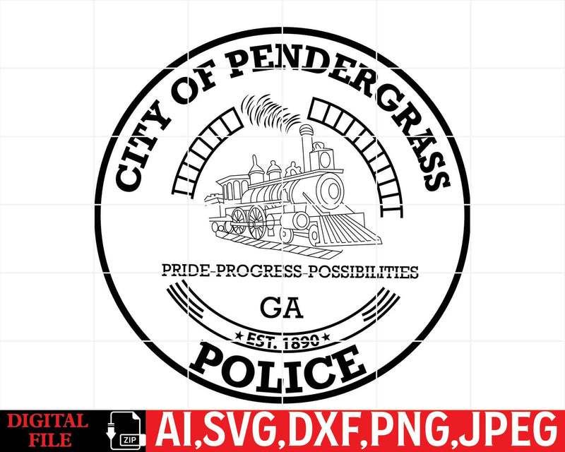 City of Pendergrass Police Badge