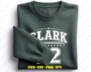 Clark Indiana Basketball Custom Name SVG PNG DXF AI Files