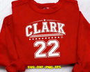 Clark Indiana Basketball Custom Name SVG PNG DXF AI Files