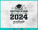 Class of 2024 Svg Proud Brother In Law Senior Graduate
