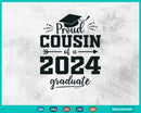 Class of 2024 Svg Proud Cousin Senior Graduate Fathers Day
