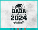 Class of 2024 Svg Proud Dada Senior Graduate Fathers Day 24