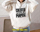 Created with a Purpose SVG PNG Digital Cut File