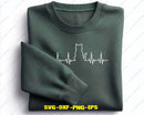 Cute Cat Heartbeat Svg Png Funny Lover Digital Cut Files