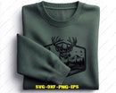 Deer Duck Fishing SVG Cut File for Cricut Silhouette