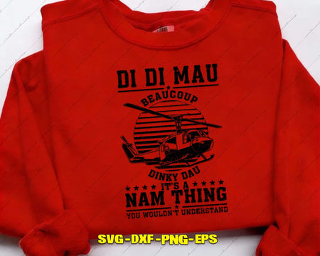 Di Mau Beaucoup Dinky Dau SVG PNG Digital Cut File
