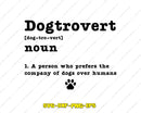 Dogtrovert Dog SVG PNG Digital Art Files