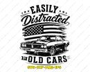 Easily Distracted By Old Cars SVG Classic Car File
