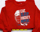 Eat Sleep Hockey Repeat SVG Cut File for Cricut Silhouette