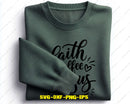 Faith Coffee and Jesus SVG Png Art Files for DIY Crafts