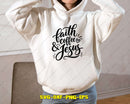 Faith Coffee and Jesus SVG Png Art Files for DIY Crafts
