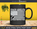 Football Coach Abuelito Like A Normal Only Cooler USA Flag
