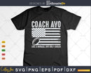 Football Coach Avo Like A Normal Only Cooler USA Flag