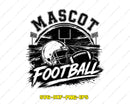 Football Mascot SVG Game Day Cut File