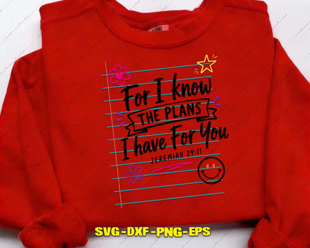 For I Know The Plans Have You SVG Bible Verse