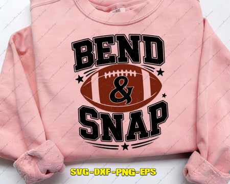Funny Bend And Snap Football SVG Cut Files Cricut