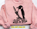 Funny Penguin Knife SVG Cut Files Cricut & Likcut