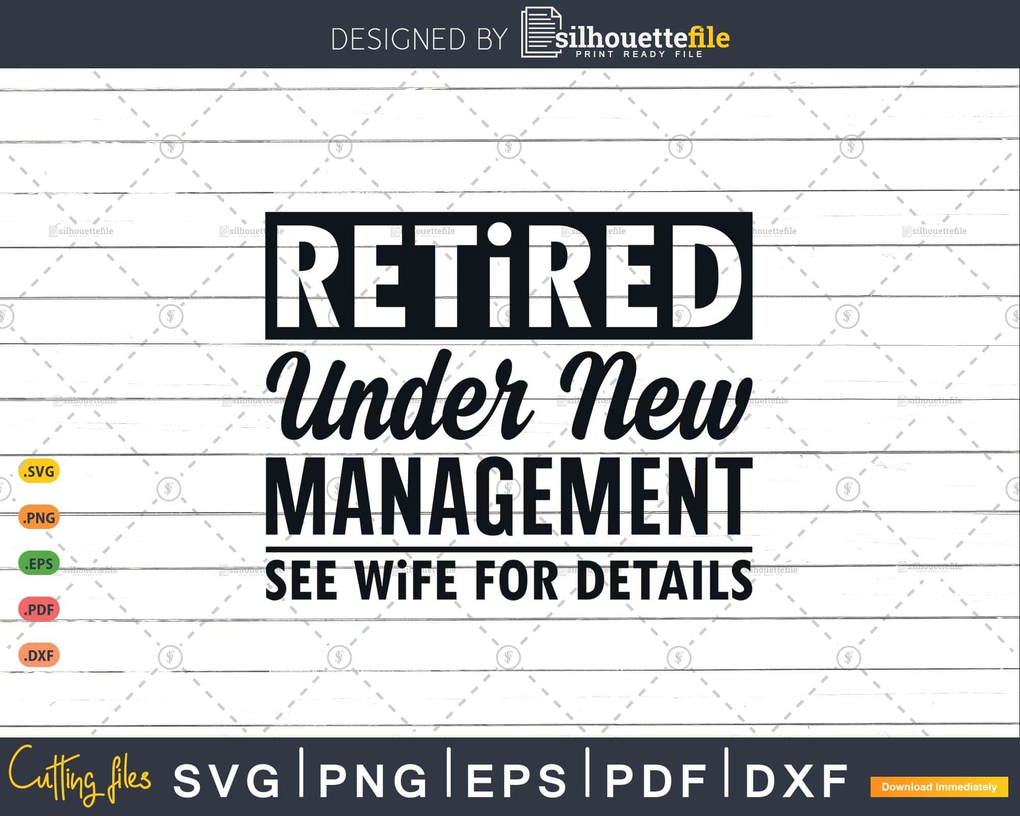 Funny Retirement Party Dad Humor Svg Digital Cut File | Silhouettefile