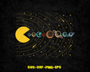 Funny Space Video Game SVG Solar System Cut File