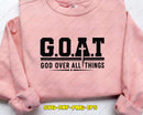 GOAT God Over All Things SVG Cut File for Cricut Silhouette