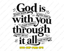 God Is In Every Season SVG Christian Faith Cut File