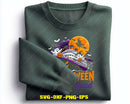 Halloween Cruise Squad Boo Ghosts Witch Horror Ship Svg