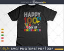 Happy 100th Day of School Teacher Shirt Design