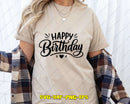 Happy Birthday SVG PNG Digital Art Cut File for Cricut