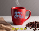 Happy Is The New Rich SVG Positive Quote Cut File