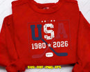 Hockey USA Retro 1980 2026 Vintage Svg Png Cut Files
