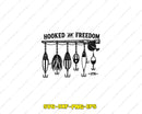 Hooked Or Freedom 4th Of July Fishing Lure SVG Cut File