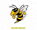 Hornet Bee Mascot SVG Cut File for Cricut Silhouette