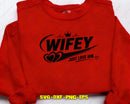 Hubby and Wifey Matching Couple Love SVG Cut File