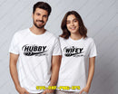 Hubby and Wifey Matching Couple Love SVG Cut File