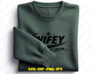 Hubby and Wifey Matching Couple Love SVG Cut File
