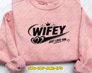 Hubby and Wifey Matching Couple Love SVG Cut File