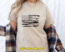 Hunting Fishing Shirt USA Flag SVG Cut File for Cricut
