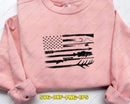 Hunting Fishing Shirt USA Flag SVG Cut File for Cricut