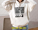 I Am A Veteran Do What Want When SVG PNG Digital Cut File