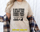 I Am A Veteran Do What Want When SVG PNG Digital Cut File