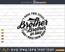 I Have Two Titles Brother and in Law Rock Them Both Svg