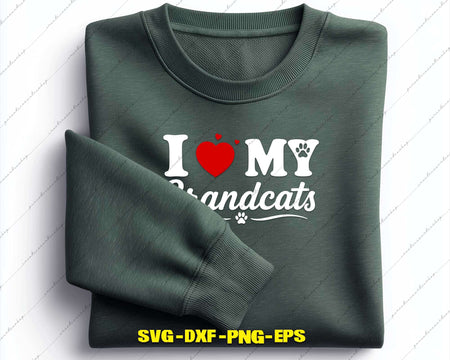 I Love My Grandcats Svg Png Digital Cut Files