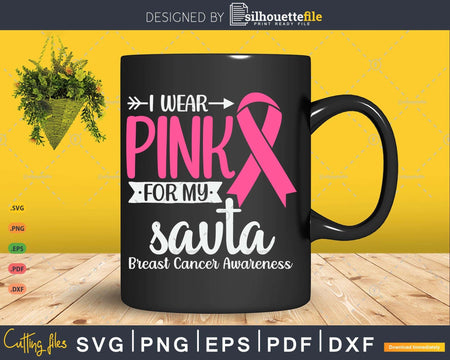 I wear Pink for my Savta Grandma Breast Cancer Awareness