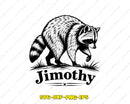 imothy Viral Raccoon SVG PNG digital cut file
