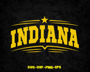 Indiana Basketball SVG PNG DXF AI Files