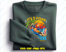 It’s 5 O’clock Somewhere Parrot Sunset Drinking Svg Png