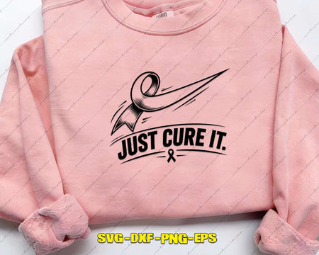 Just Cure It Breast Cancer Awareness SVG Cut File